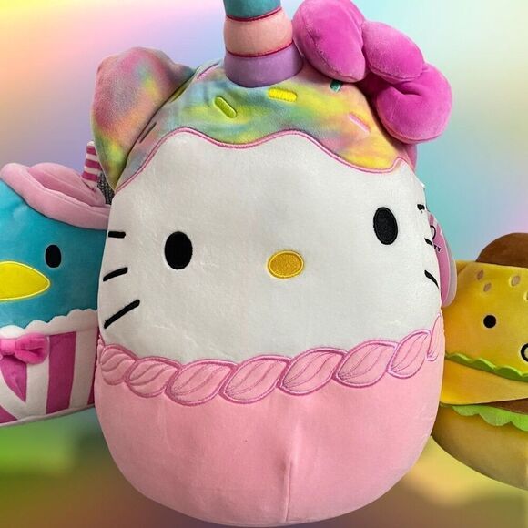 Squishmallows x Sanrio Hello Kitty And Friends Plush Doll Toy Set of 3 New - Picture 2 of 6